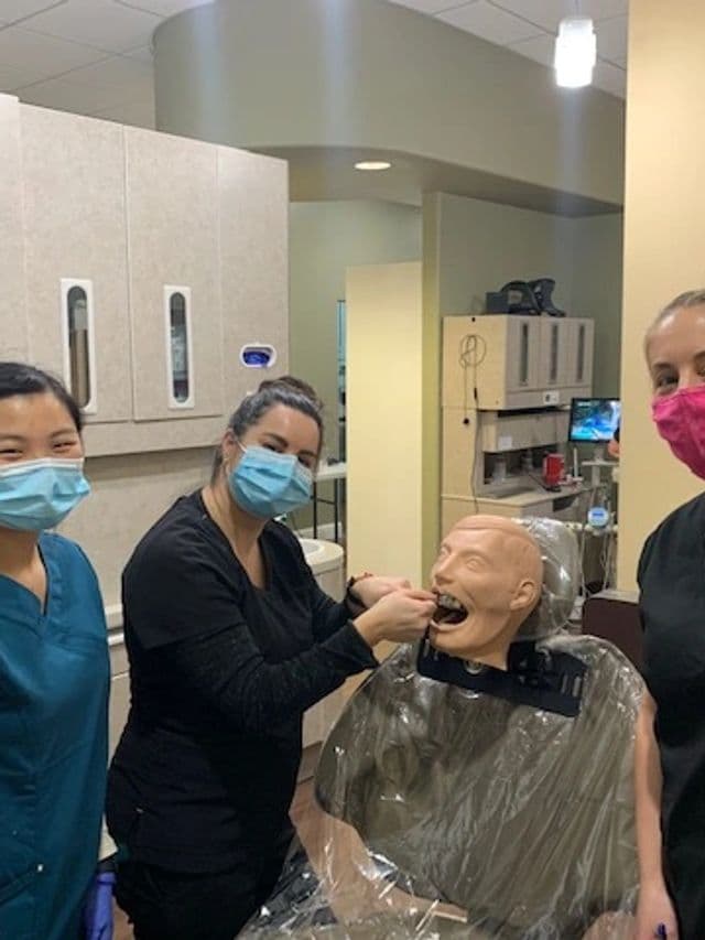 Dental assisting student team