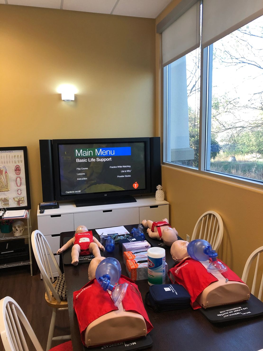 Basic life support skills class
