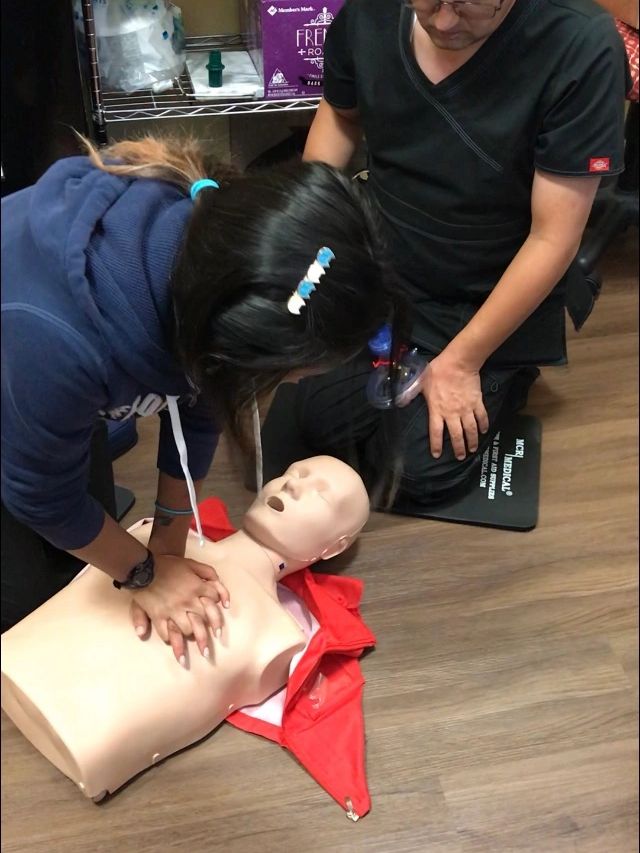 Healthcare provider BLS training