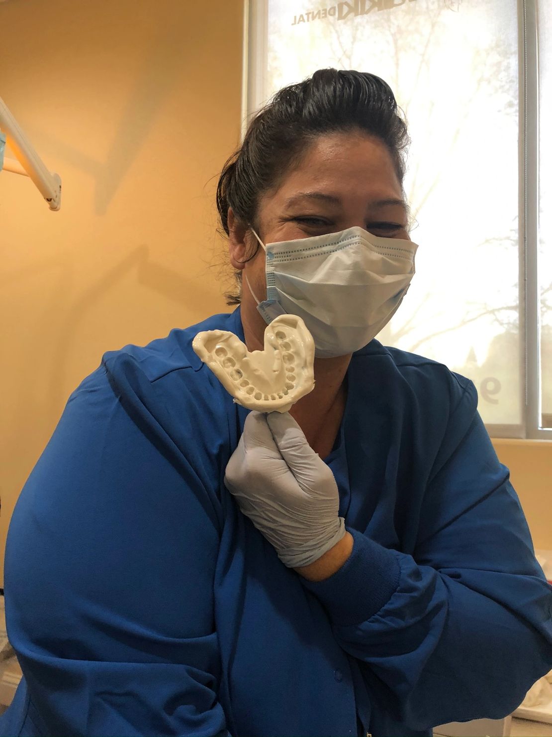 First-impression training in a dental office setting