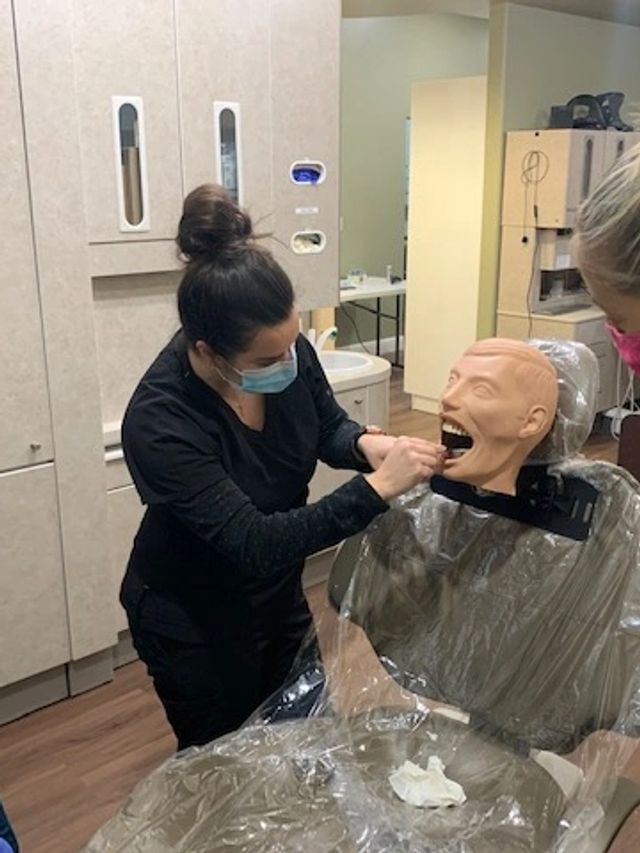 Dental academy student training