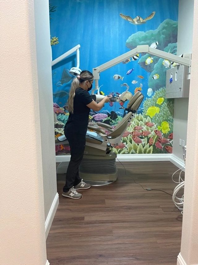 Radiography student practice