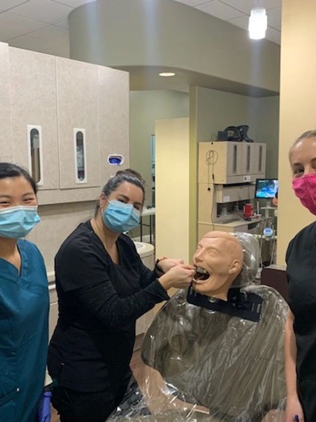 Dental assisting student team