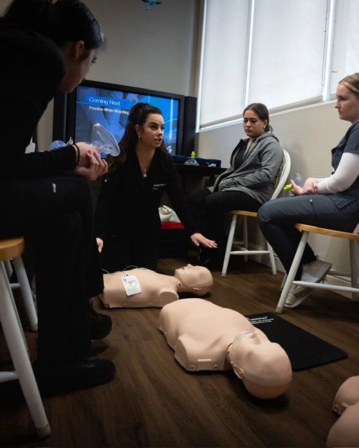 CPR and AED training session