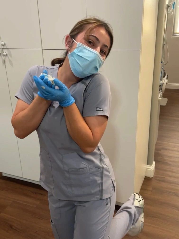 Dental office impression training