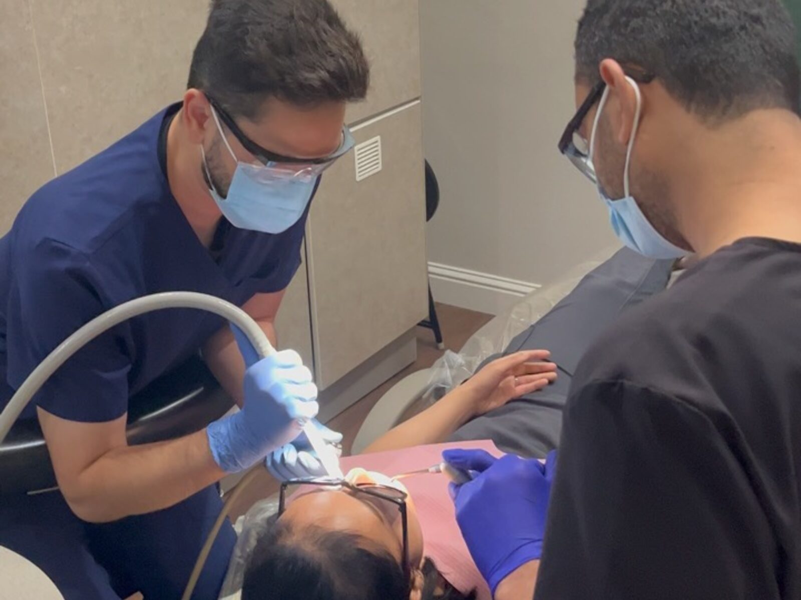Students practicing radiography and chairside workflow